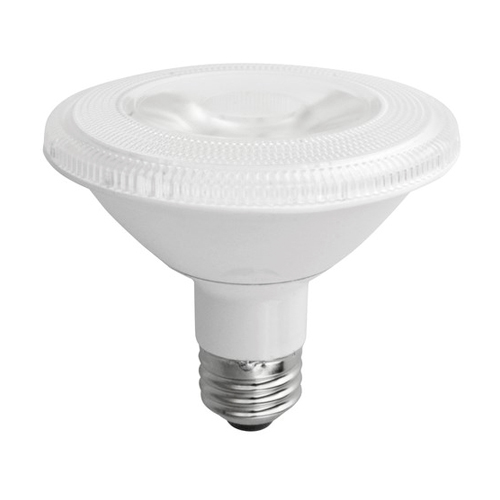 Elite LED PAR Lamp PAR30 Short Neck, 10W, 75W Equivalent, 2700K, 850LU, E26 Base, Dimmable, 25,000 Hours, Suitable for Damp Locations, 40 Degree Flood, Black