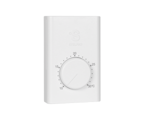 The °STELPRO SWT series wall thermostat is easy to use and complements any decor. The SWT is compatible with most heating products, such as electric baseboards, wall fan heaters or commercial fan-forced heaters (with 120 to 277 Vac coil contactor). The SWT thermostat is available in two models: single or double pole.