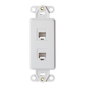 Product image for LEV 41666-W INSERT DEC 2 6P6C WH