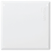 Product image for Leviton 47605-14C 14" Structured Media Flush Mount Cover, 15.32" H x 15.62" W x 0.20" D, Metal, White
