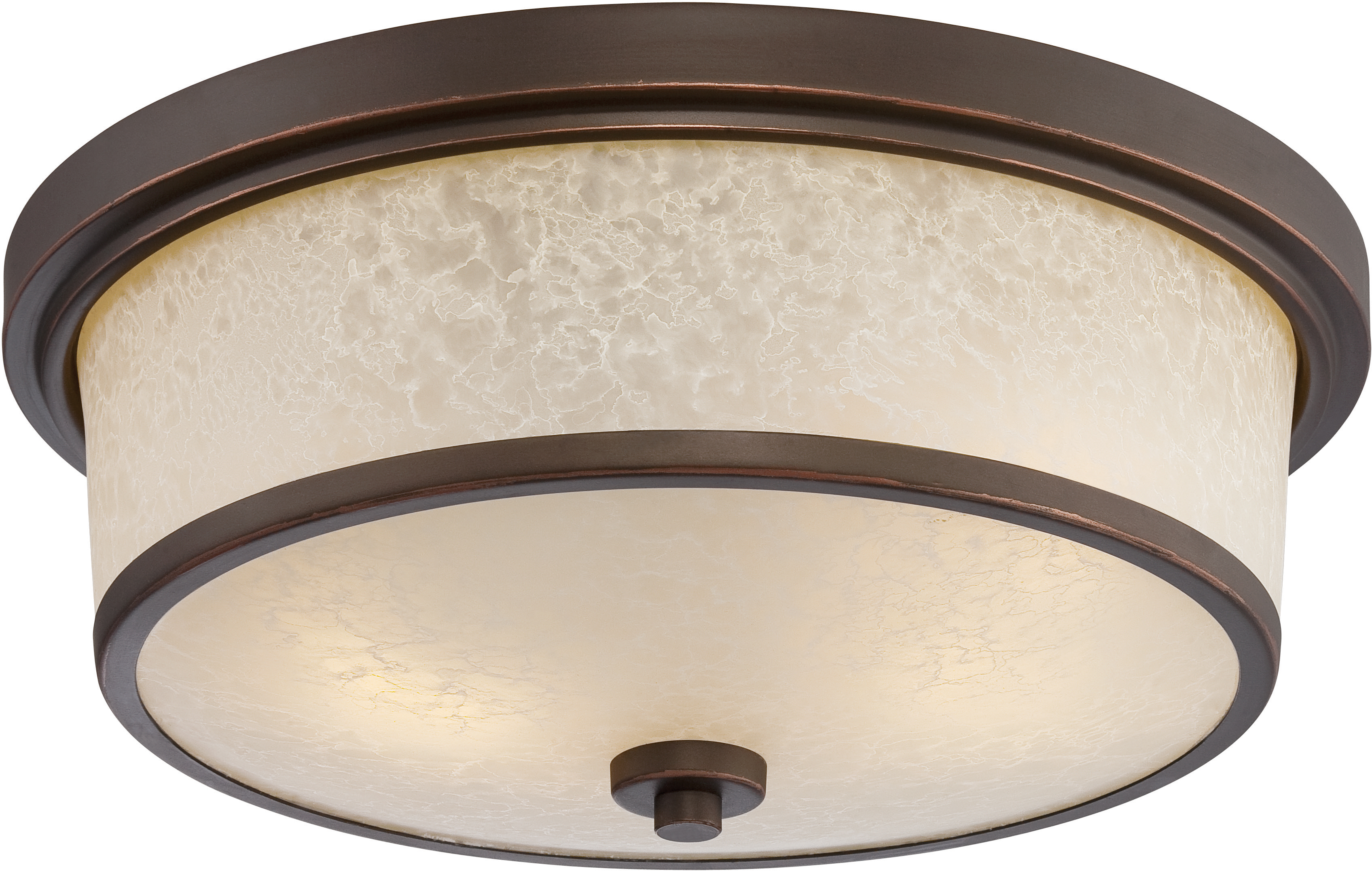 DIEGO - LED OUTDOOR FLUSH FIXTURE WITH SATIN AMBER GLASS
