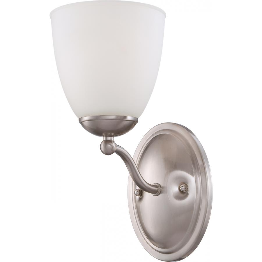 Patton - 1 Light Vanity Fixture with Frosted Glass