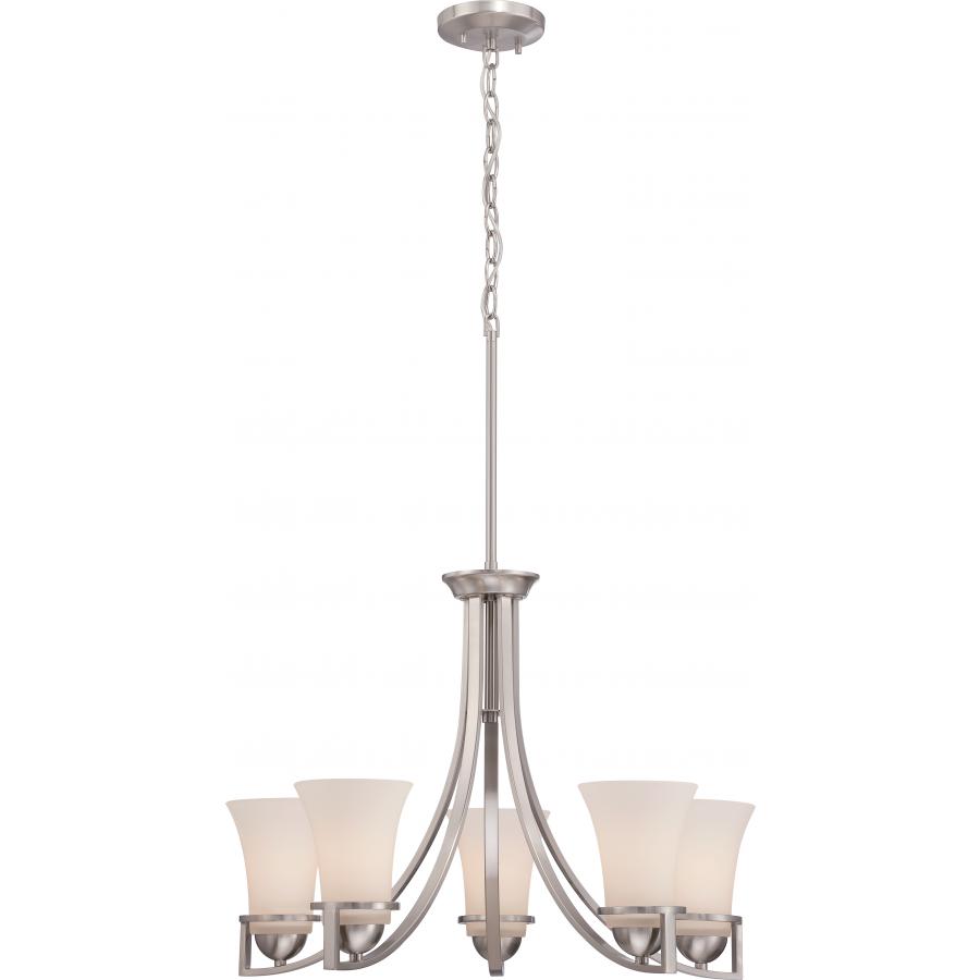 Product image for SATCO 60/5485 NEVAL 5 LT CHANDELIER