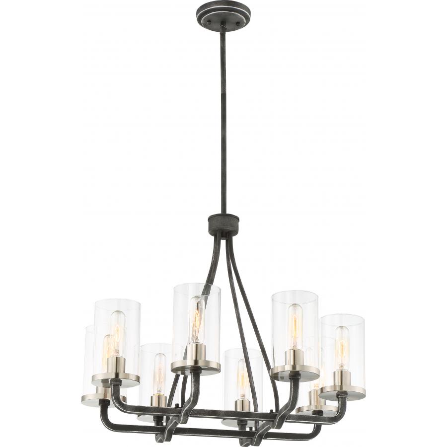 SHERWOOD 8 LIGHT CHANDELIER IB