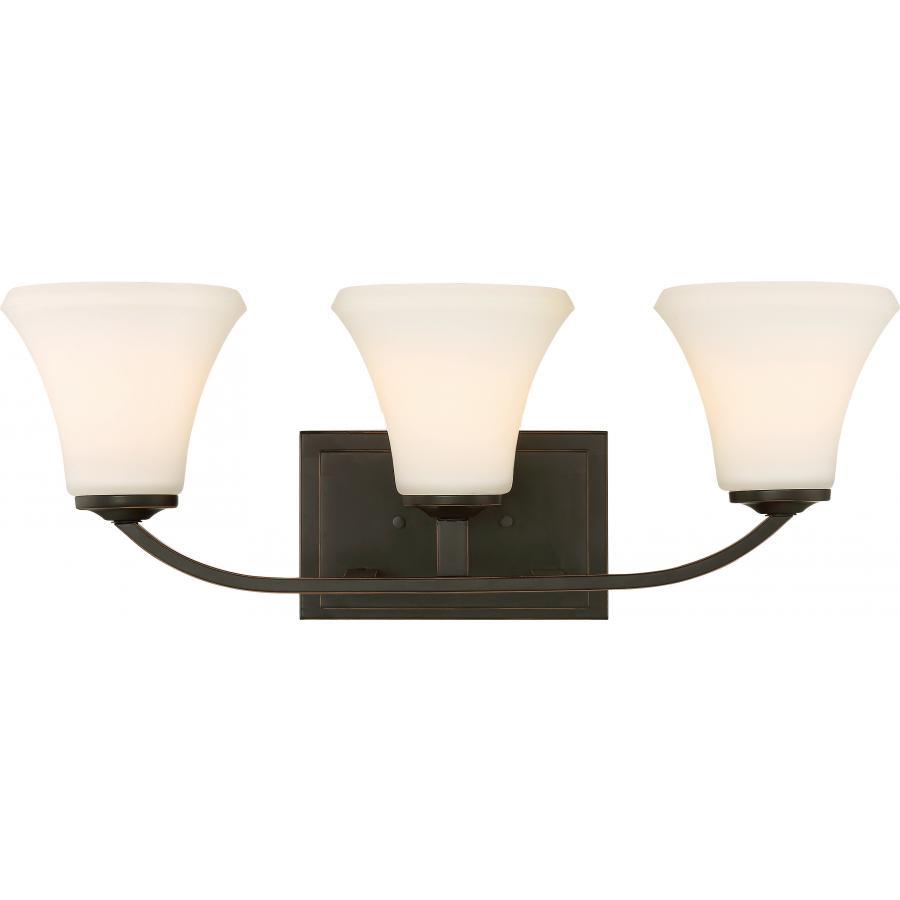 Product image for SATCO 60/6303 FAWN 3 LIGHT VANITY M
