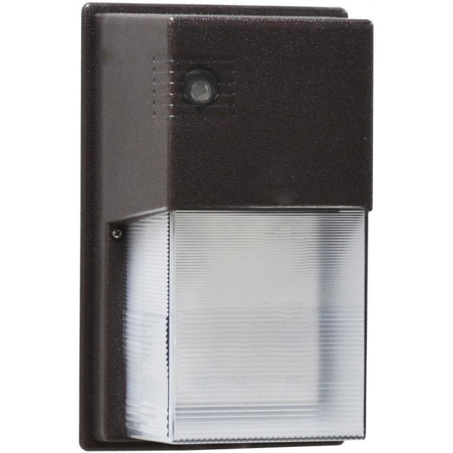 Product image for Satco 65-062 LED Entrance Light with Photocell - 13W - 5000K - Bronze Finish - 120V