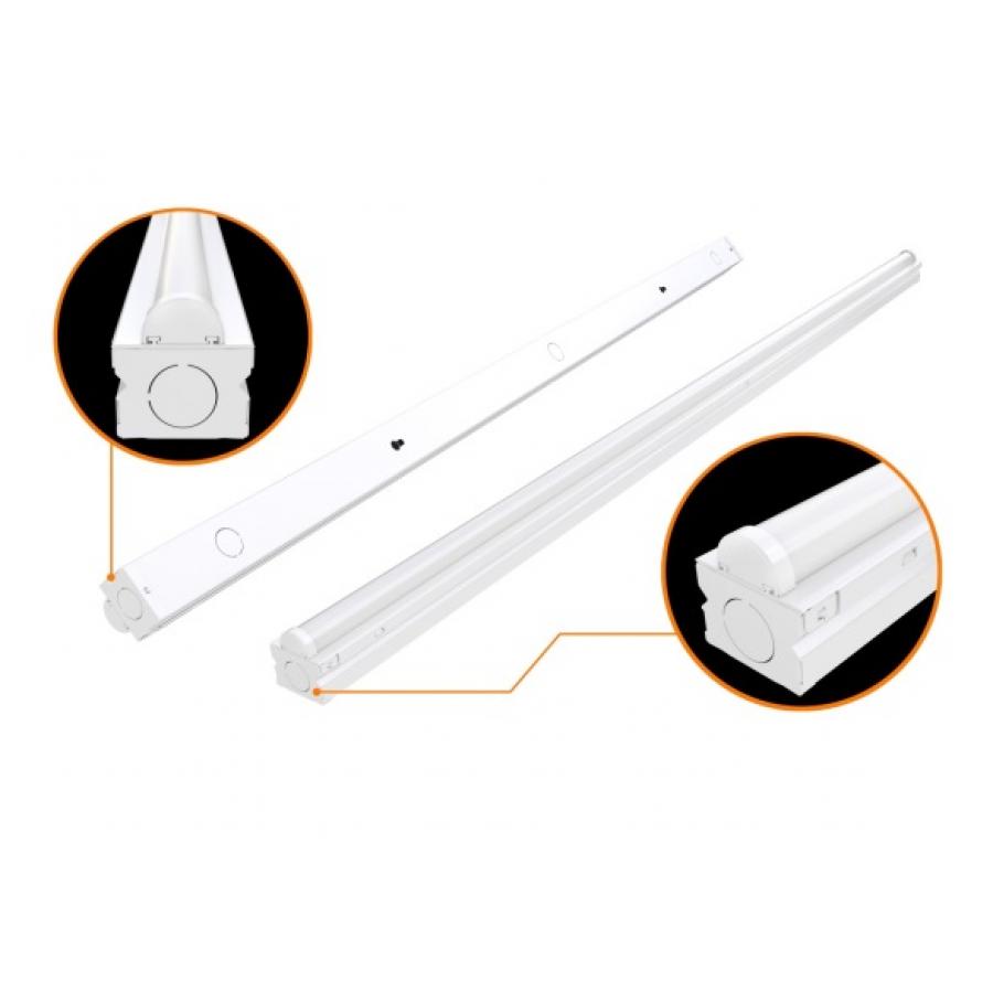 LED 4' Strip Light -  24 Watt -  White Finish -  100-277 Volts