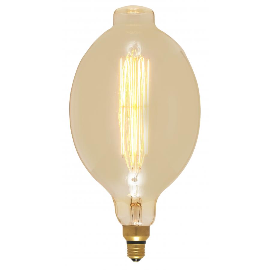 60 Watt BT56 Incandescent Vintage Style - Amber - 2000 Average Rated Hours - Medium Base - 120 Volts