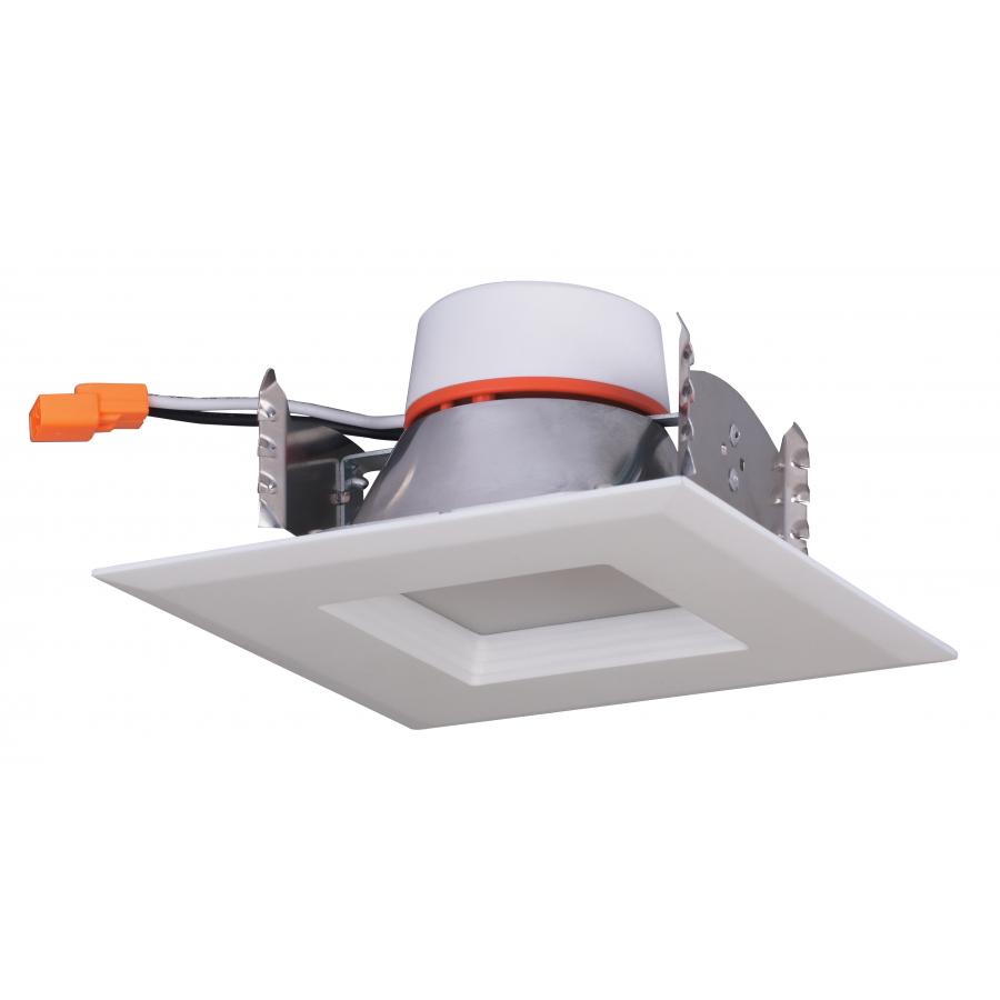 Product image for Satco S29758 9 watt LED Downlight Retrofit; 4 inch square shape; 4000K; 120 volt