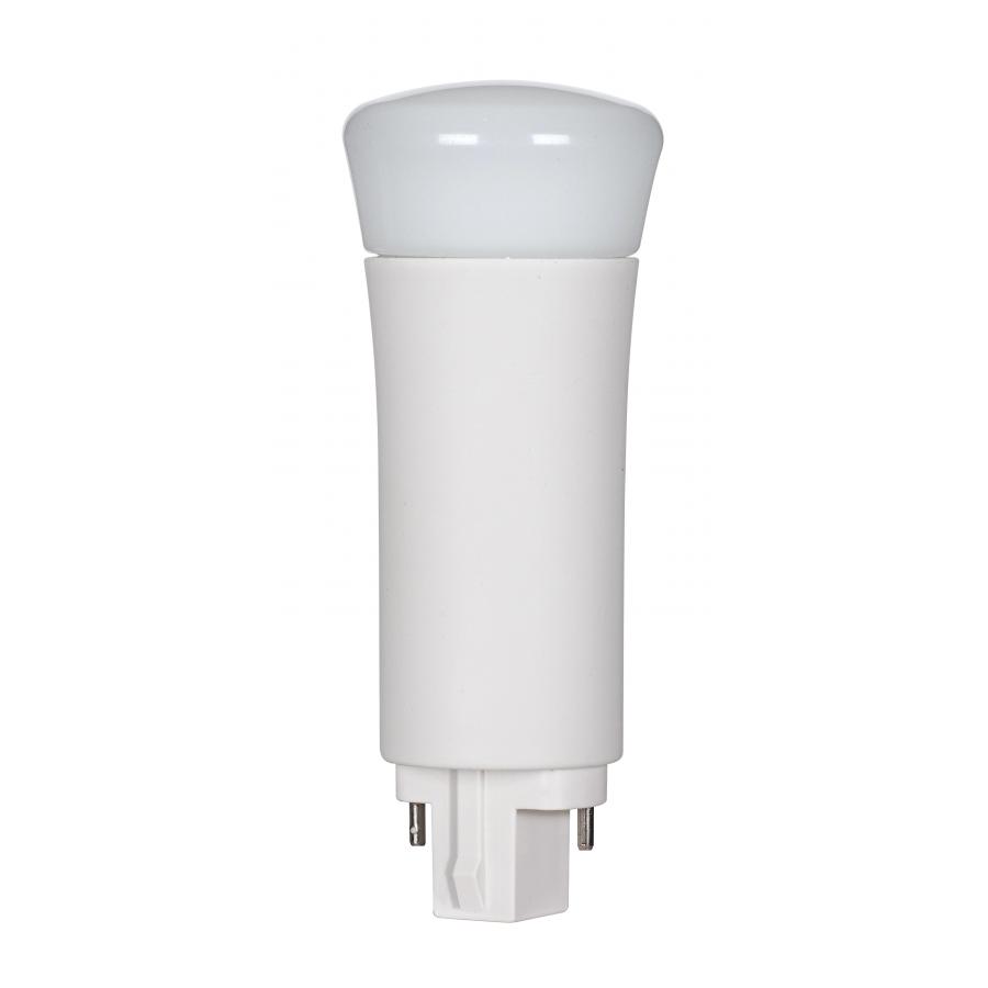 Product image for Satco S8537 9 Watt LED PL 2-Pin; 3500K; 950 Lumens; G24d base; 50000 Average rated hours; 120 Deg. Beam Angle; Vertical; Type B; Ballast Bypass