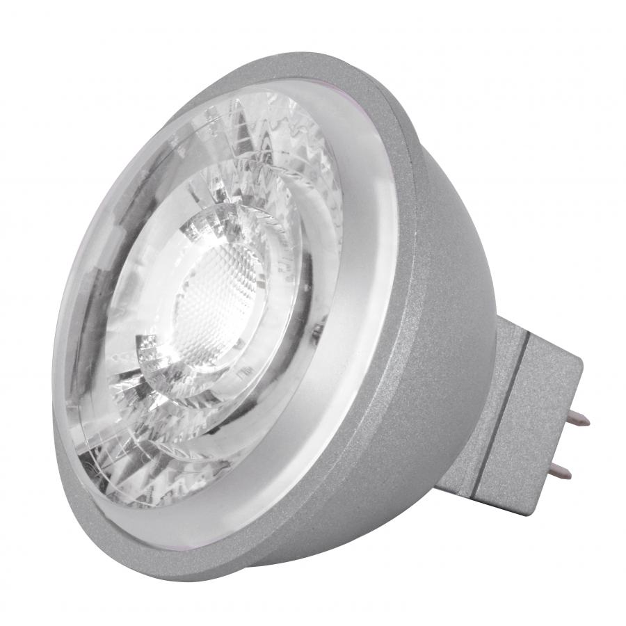 Product image for Satco S8637 8W; LED MR16; 3500K; 15 deg. beam spread; GU5.3 base; 12 Volt AC/DC