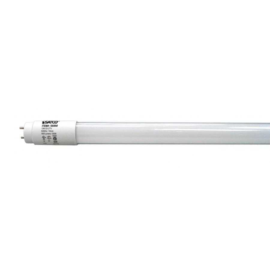 13 Watt T8 LED - Type A + Type B - Medium Bi-pin Base - 3000K - 50000 Average Rated Hours - 1800 Lumens