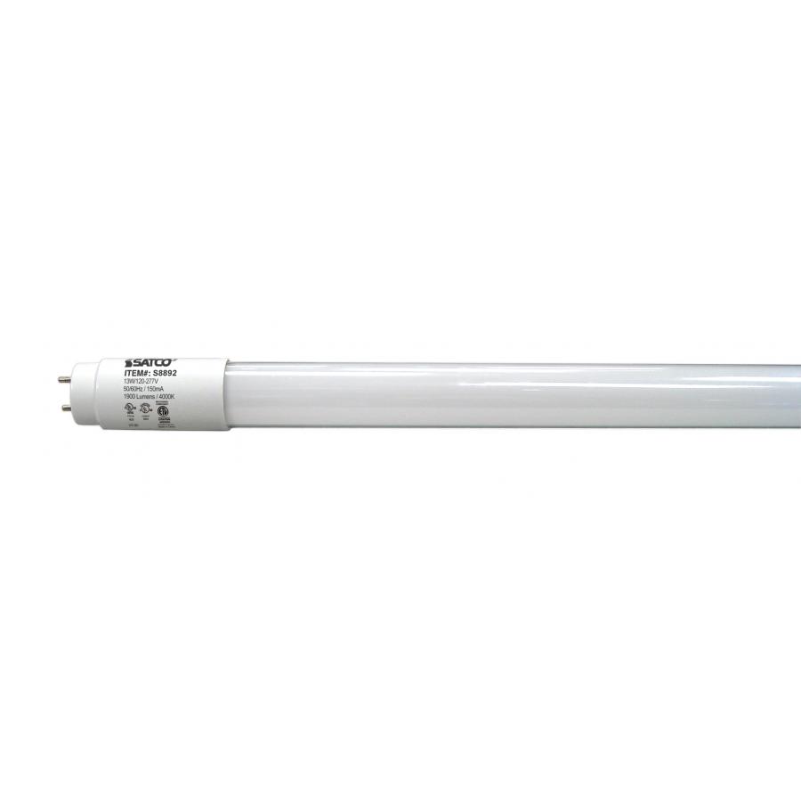 13 Watt T8 LED - Type A + Type B - Medium Bi-pin Base - 4000K - 50000 Average Rated Hours - 1900 Lumens