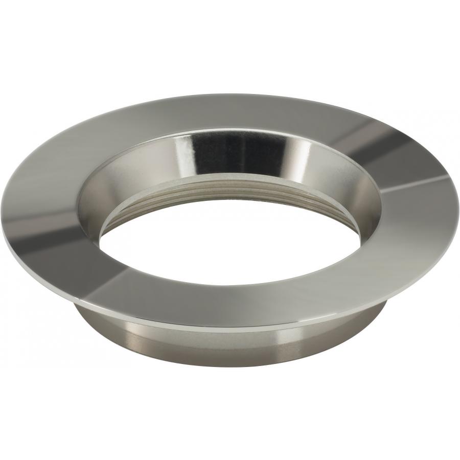 Product image for Satco S9519 Freedom Round Trim Option For 4" Base Unit; Polished Nickel Finish