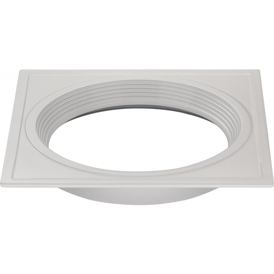 Product image for Satco S9526 Freedom Square 4" Trim Option For 4" Base Unit; White Finish