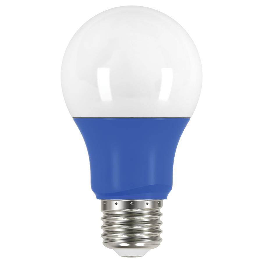 Product image for Satco S9644 2W A19 LED; Blue when lit; Medium base; 120 Volt