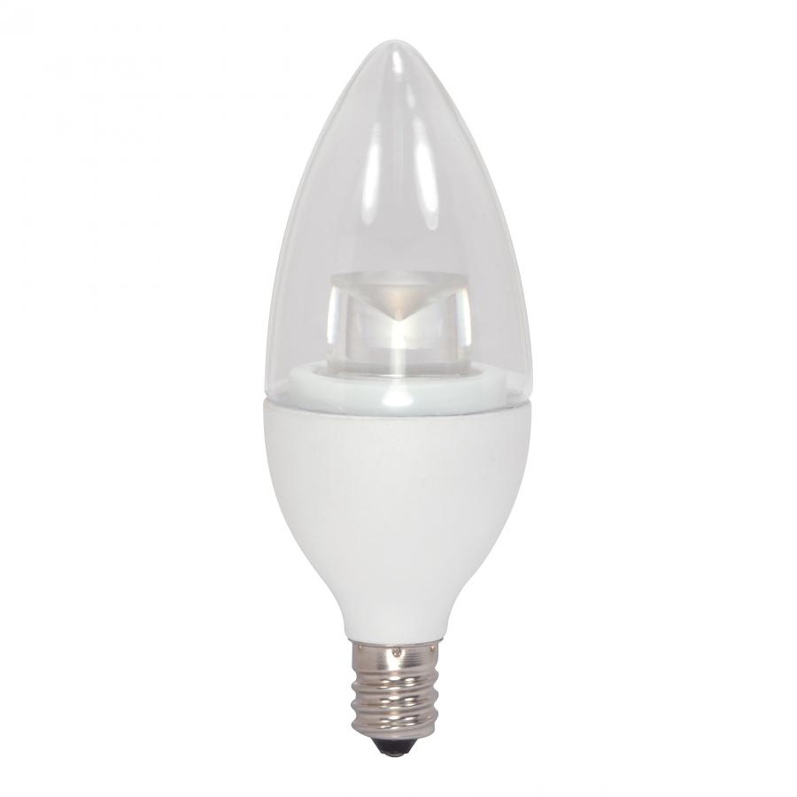 Product image for Satco S9660 4.5 Watt; B11 LED; 2700K; Candelabra base; 230 Volt