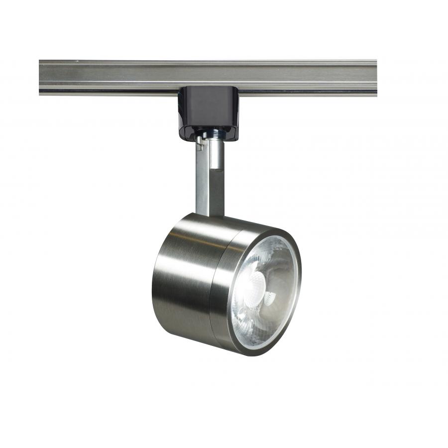 1 Light - LED - 12W Track Head - Round - Brushed Nickel - 24  Deg. Beam