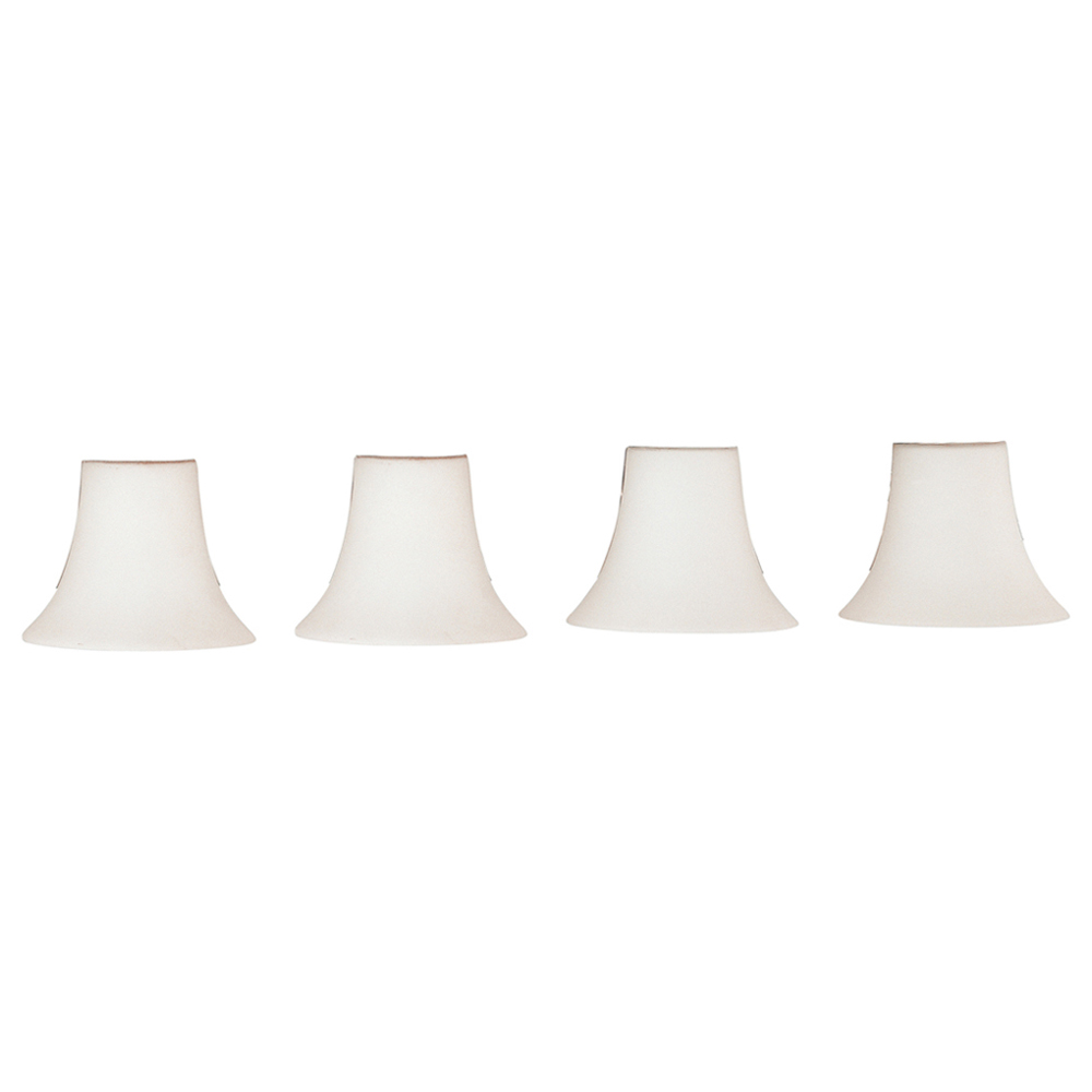 Dupont - 4 Light Vanity w/ Satin White Glass - Brushed Nickel