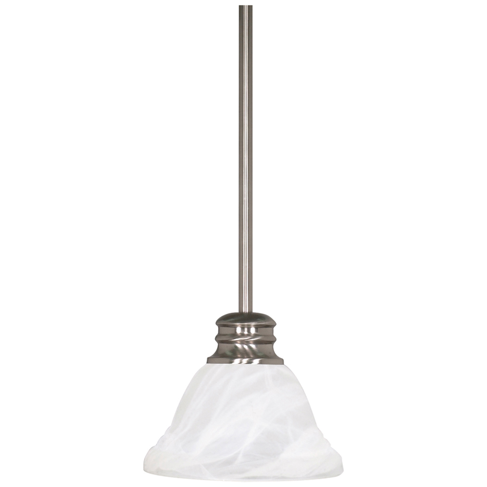 Empire - 1 Light - 7 - Mini Pendant - w/ Hang Straight Canopy - Brushed Nickel