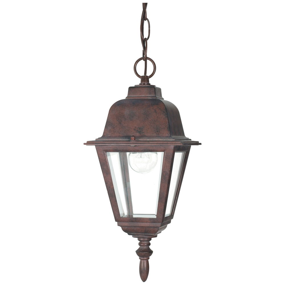 Briton - 1 Light - 10 - Hanging Lantern - w/ Clear Glass - Old Bronze