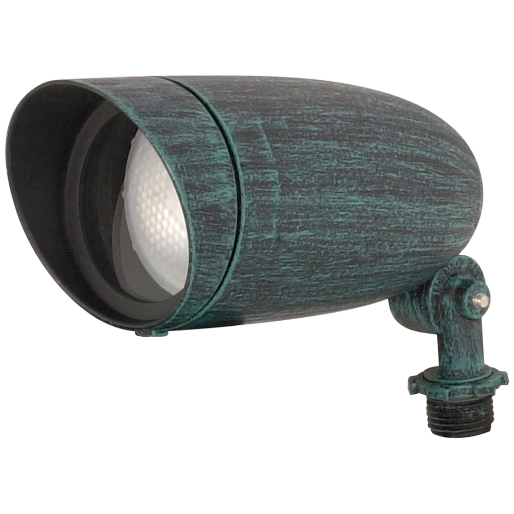 1 Light - 7 - Landscape Flood - PAR20 Flood -Antique Verdi Finish - Antique Verdi
