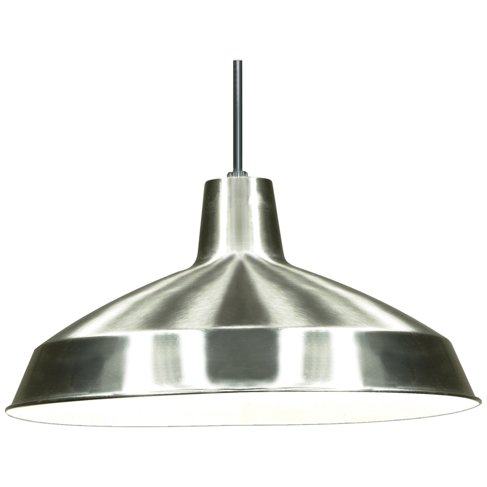 1 Light - 16 - Pendant - Warehouse Shade - Brushed Nickel