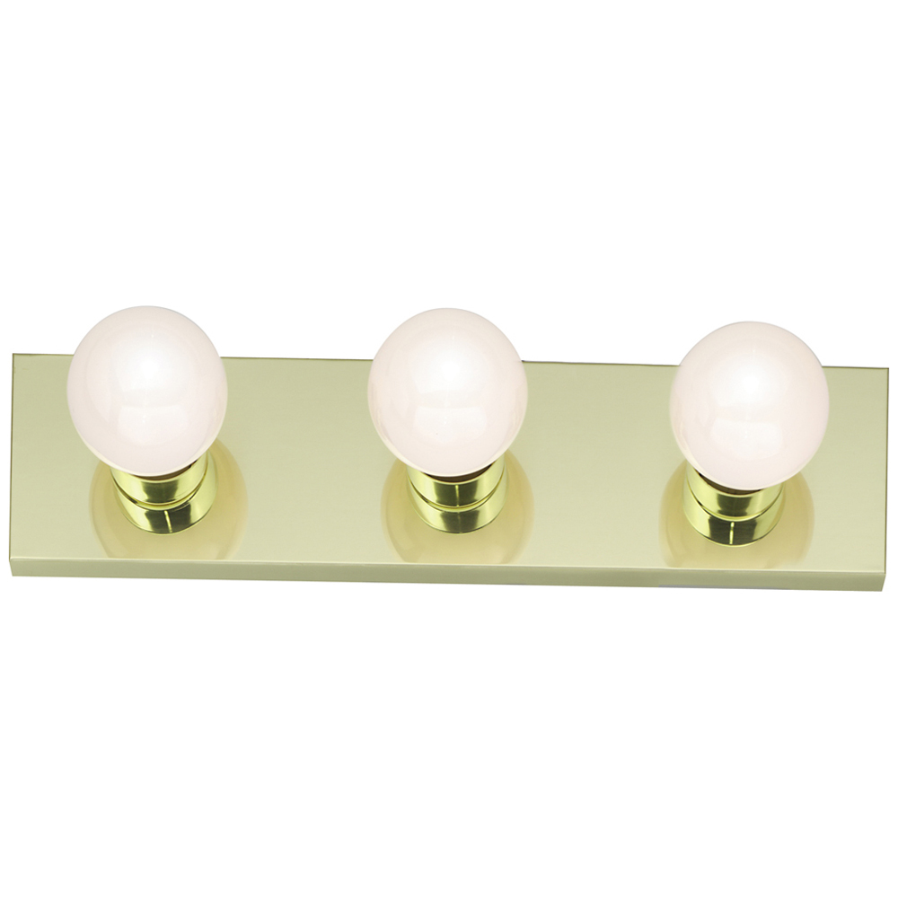3 Light - 18 - Vanity - Strip - Polished Brass