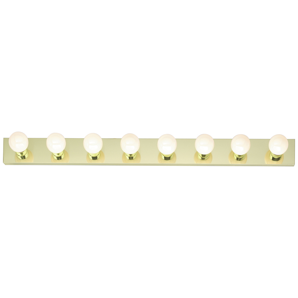 8 Light - 48 - Vanity - Strip - Polished Brass