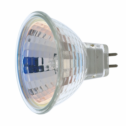Halogen MR Lamp, Designation: 65MR16/FL, 12 V, 65 WTT, MR16 Shape, GU5.3/GX5.3 Miniature 2 Pin Round Base, C-6 Filament, 2000 HR, 36 DEG Beam Angle, 1-7/8 IN Length, 2 IN Diameter, Lumens: 2000 CP Center Beam