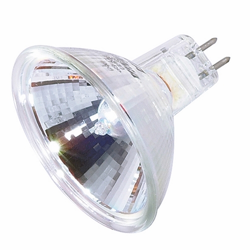 Halogen MR Lamp, Designation: 20MR16/NSP/C, 12 V, 20 WTT, MR16 Shape, GU5.3/GX5.3 Miniature 2 Pin Round Base, C-8 Filament, 2000 HR, 9 DEG Beam Angle, 1-7/8 IN Length, 2 IN Diameter, Lumens: 2000 CP Center Beam
