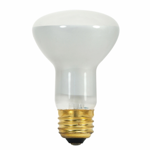 Incandescent Reflector Lamp, Designation: 45R20, 120 V, 45 WTT, R20 Shape, E26 Medium Base, Frosted, CC-9 Filament, 2000 HR, Lumens: 330 LM Initial, 4 IN Length, 2-1/2 IN Diameter