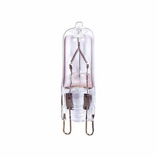 Halogen Bi Pin Lamp, Designation: 40T4/G9/FR, 120 V, 40 WTT, T4 Shape, G9 Double Loop Base, Frosted, CC-2V Filament, 2000 HR, Lumens: 450 LM Initial, 1-25/32 IN Length, 1/2 IN Diameter