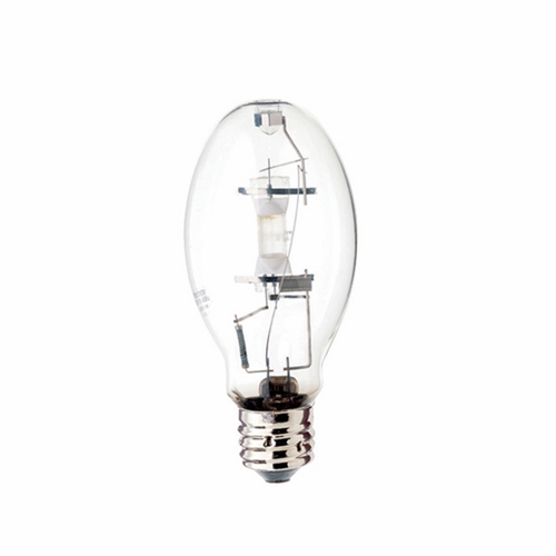 HID Metal Halide Lamp, Designation: MH70/ED28/U/4K, 70 WTT, ED28 Shape, E39 Mogul Base, Clear, 15000 HR, Lumens: 5600 LM Initial, 4200 DEG K Color Temperature, Cool White 65 CRI, 8-5/16 IN Length, 3-1/2 IN Diameter, Burn Position: Universal