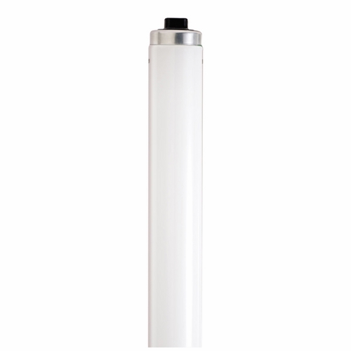 Fluorescent Shatter Proof Lamp, Designation: F96T12/CW/HO/CT/TF, 110 WTT, T12 Shape, R17d Recessed Double Contact HO/VHO Base, 12000 HR, Lumens: 8600 LM Initial, 4200 DEG K Color Temperature, Cool White 62 CRI, 93-29/32 IN Length, 1-1/2 IN Diameter