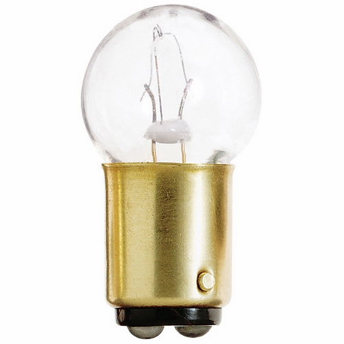 Miniature Lamp, Designation: 90, 13 V, 7.54 WTT, G6 Shape, BA15d DC Bay Base, C-6 Filament, 750 HR, 0.58 AMP, 1-7/16 IN Length, 3/4 IN Diameter