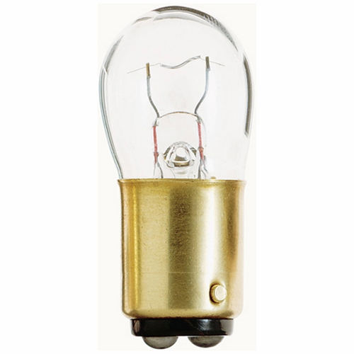 Miniature Lamp, Designation: 1004, 12.8 V, 12.03 WTT, B6 Shape, BA15d DC Bay Base, C-6 Filament, 200 HR, 0.94 AMP, 1-3/4 IN Length, 3/4 IN Diameter
