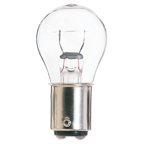 Miniature Lamp, Designation: 94, 12.8 V, 13.3 WTT, S8 Shape, BA15d DC Bay Base, Clear, C-2R Filament, 700 HR, Lumens: 16 LM Initial, 1.04 AMP, 2 IN Length, 1 IN Diameter, For Indicator