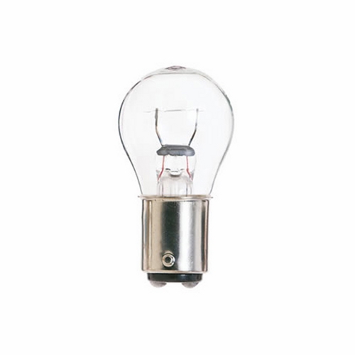 Miniature Lamp, Designation: 1076, 12.8 V, 23.04 WTT, S8 Shape, BA15d DC Bay Base, C-6 Filament, 200 HR, 1.8 AMP, 2 IN Length, 1 IN Diameter