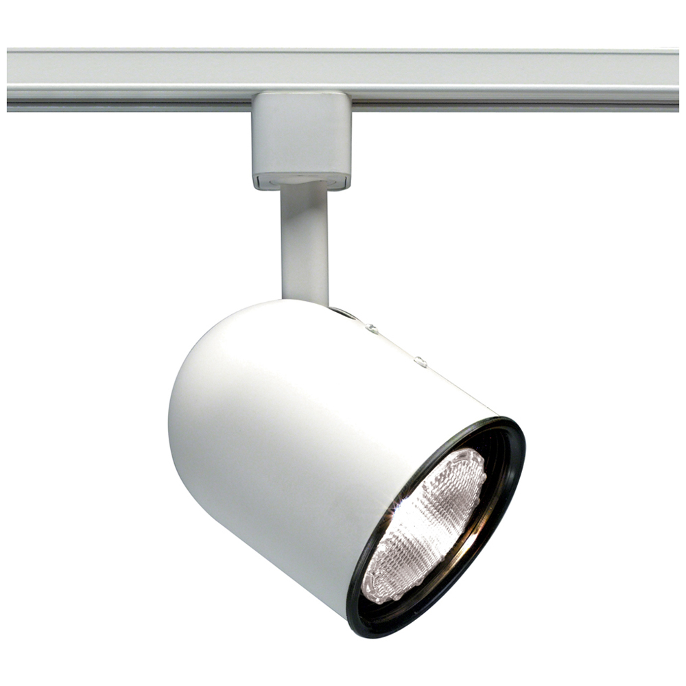 1 Light - PAR30 - Track Head - Short Bullet Cylinder - White