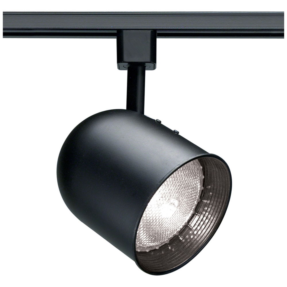 1 Light - PAR30 - Track Head - Short Bullet Cylinder - Black
