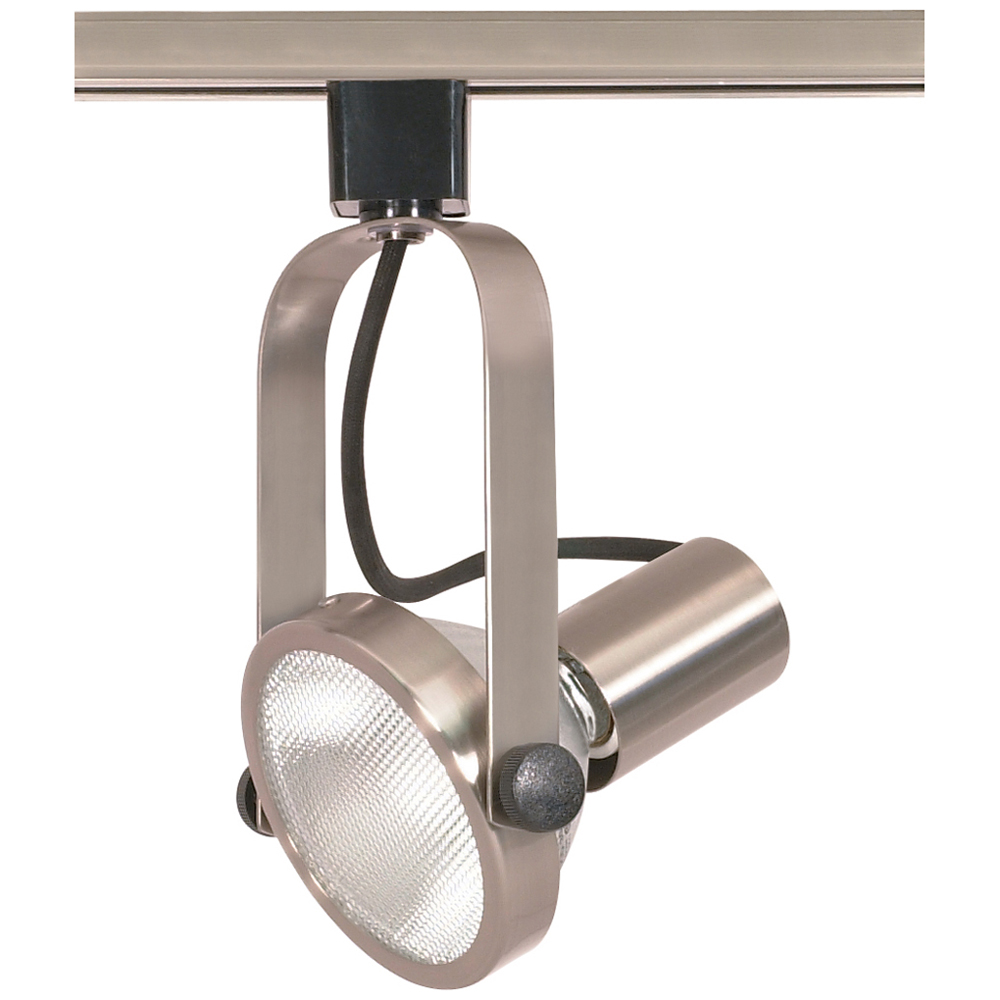 1 Light - PAR30 - Track Head - Gimbal Ring - Brushed Nickel