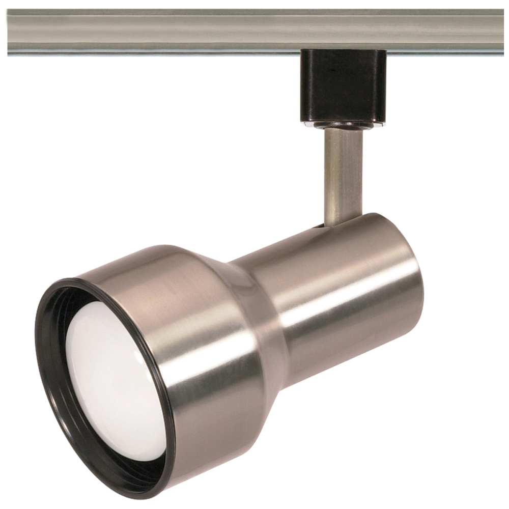 1 Light - R20 - Track Head - Step Cylinder - Brushed Nickel