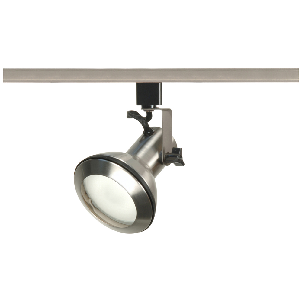 1 Light - PAR30 Euro Style Track Head - Brushed Nickel