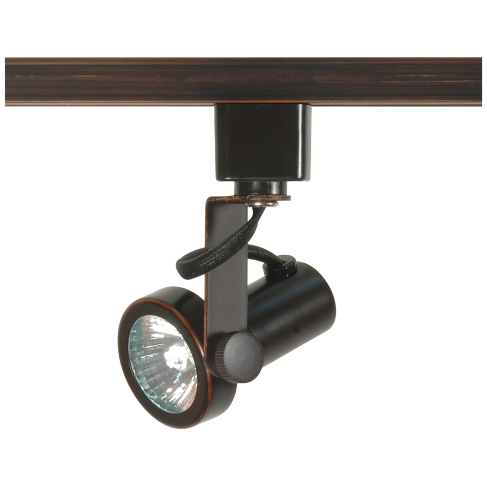 1 Light - MR16 Gimbal Ring Track Head - Russet Bronze