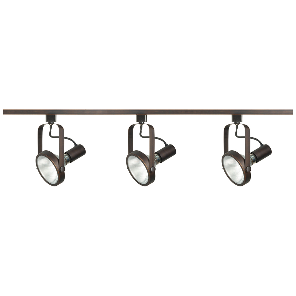3 Light - PAR30 - Gimbal Ring Track Kit - Russet Bronze