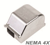 Product image for Calpipe S60000FVCS Stainless Steel 316 Single Gang Shallow In-Use Cover