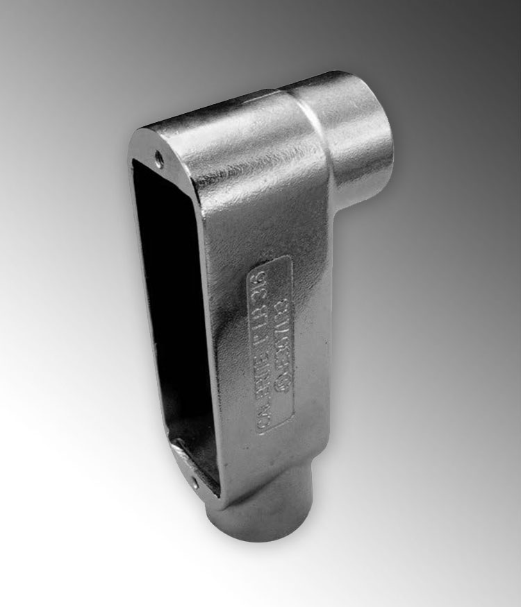 Product image for Calpipe S60500LB00 1/2" Stainless Steel 316 LB Conduit Body