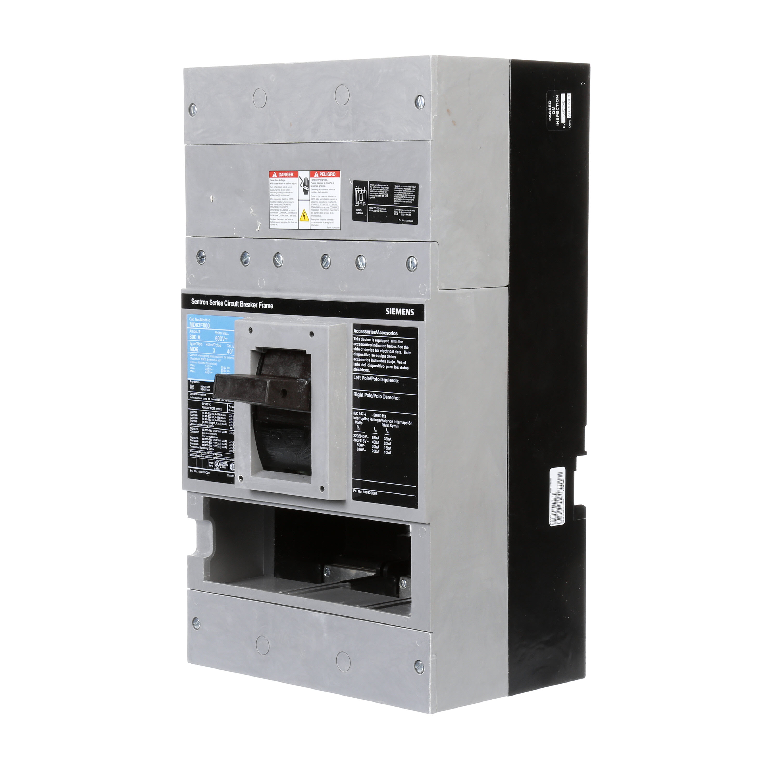 Product image for Siemens MD63B600 MD MCCB,25kA@60