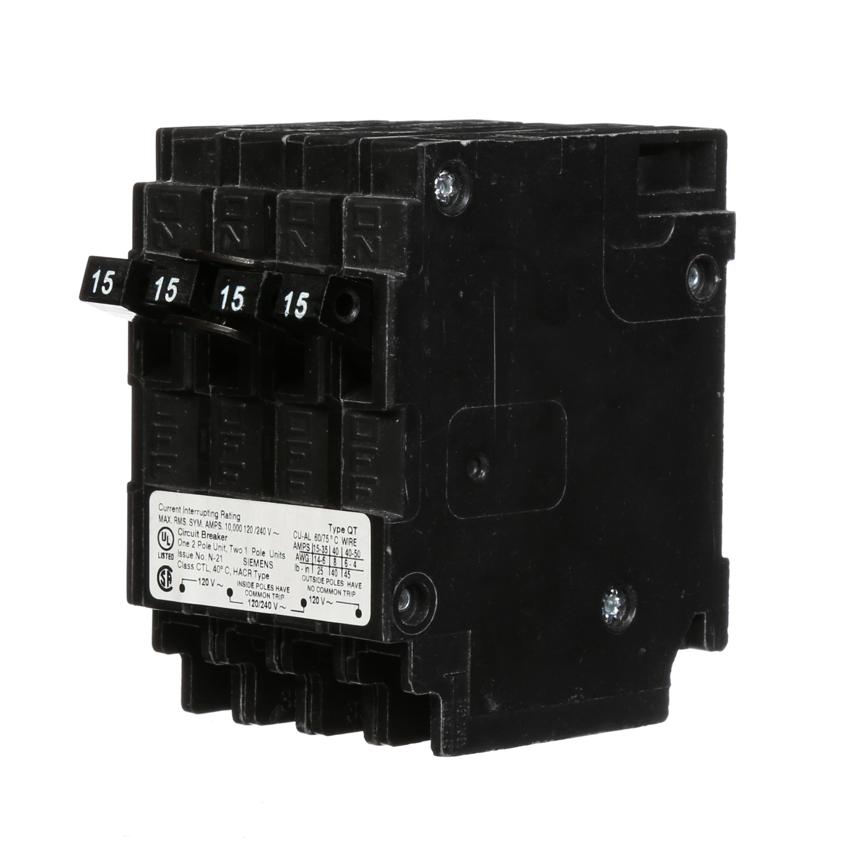 Product image for Siemens Q21515CTNC QT Quad Pole